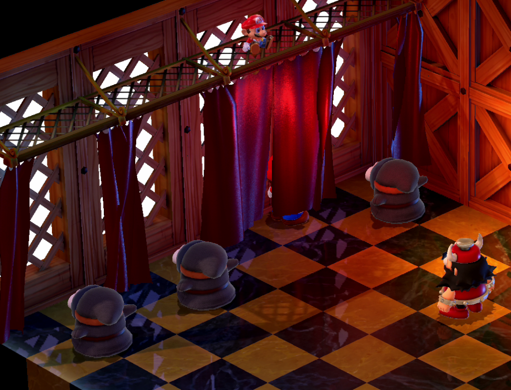 슈퍼마리오 RPG 리메이크 공략 부기타워 커튼숨기 게임